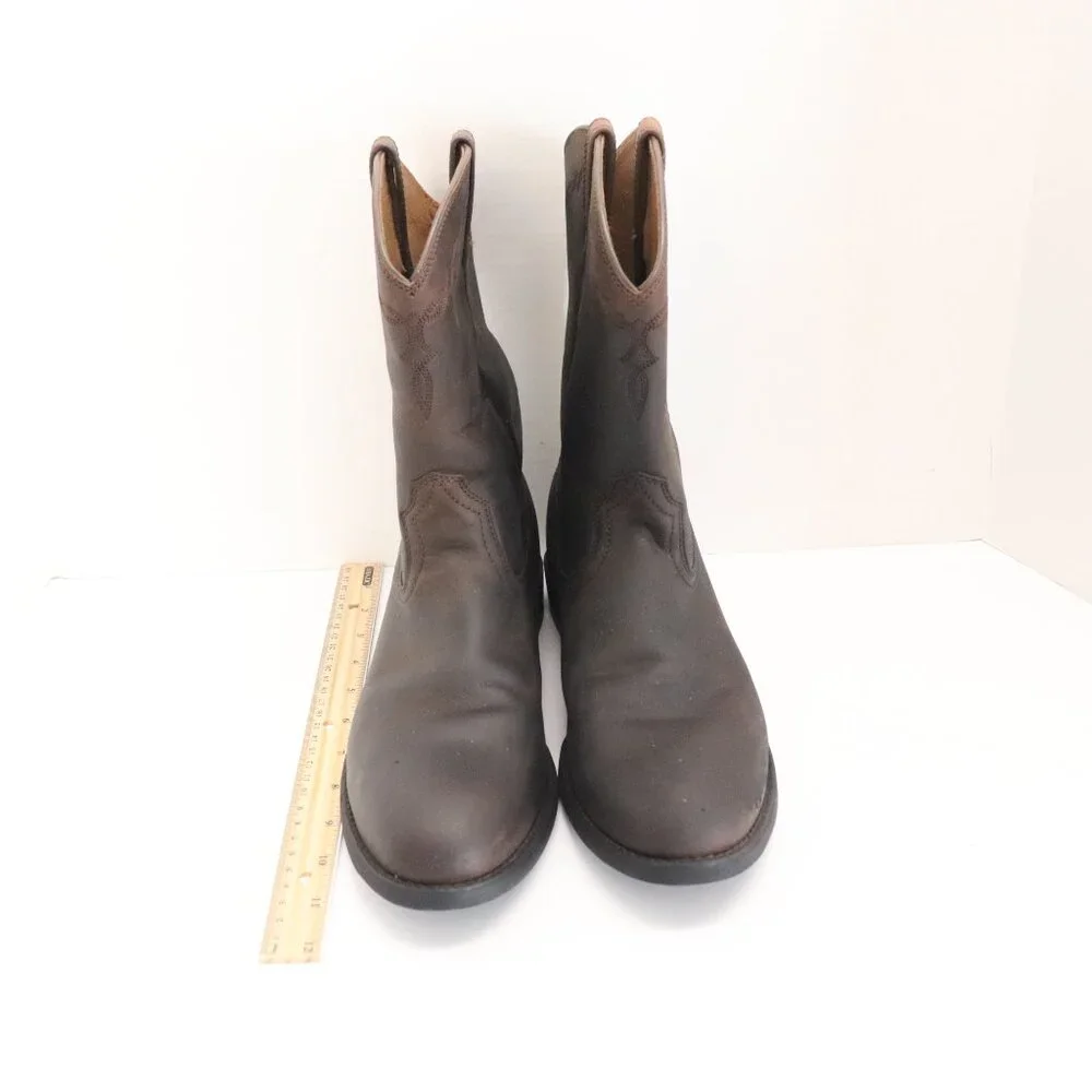 Ariat Men's‎ Western Cowboy Boots Size US 9B Dark Brown Leather